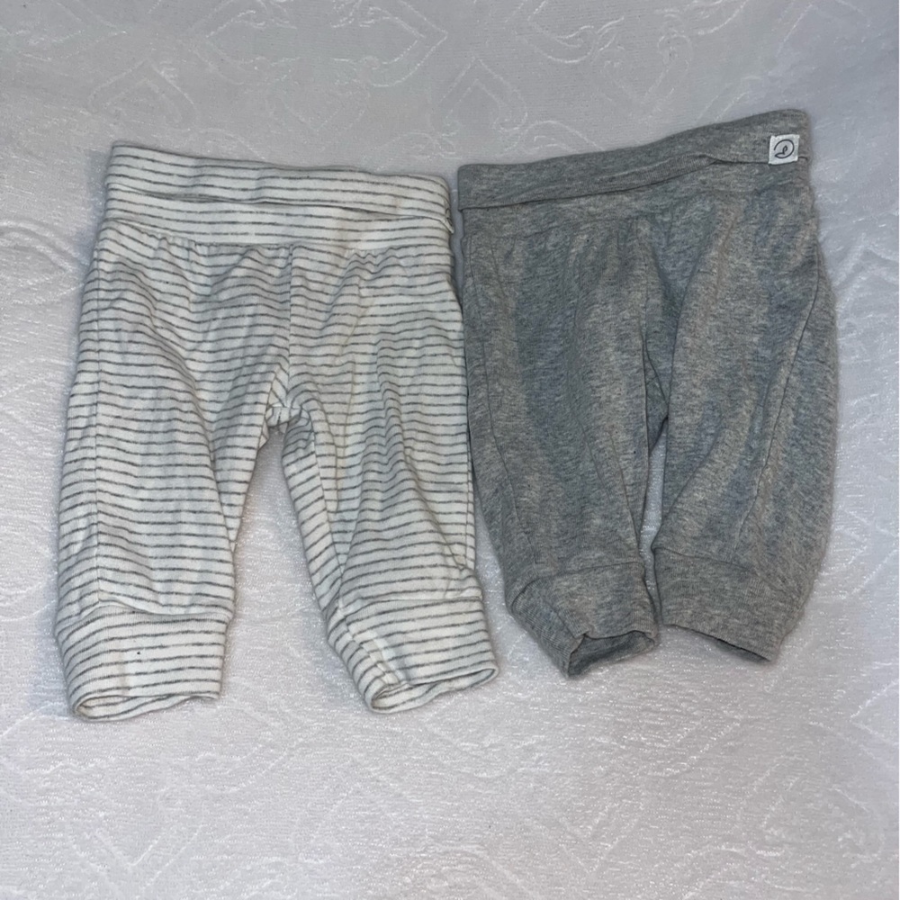 Carter’s Organic Cotton Baby Pants Set in Grey and White